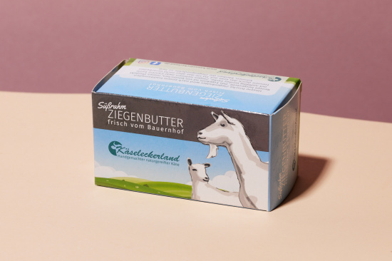 (250 g) Ziegenbutter, Srahm (Eingefroren & Khlpack)